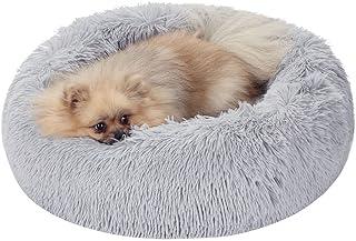 Neekor Cat Dog Beds, Soft Plush Donut Pet Bedding Winter Warm Sleeping Round Fluffy Puddler