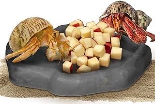 SunGrow Hermit Crab Feeding Bowl, Charcoal Color