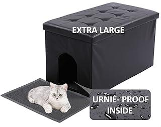 MEEXPAWS Cat Litter Box Enclosure Furniture Hidden