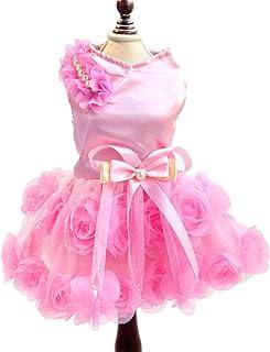 Small Dog Wedding Dress with Bowknot Birthday Party Costume