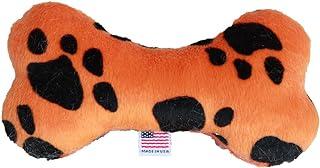 MiragePet Soft Squeaky Dog Toy – Orange Paw