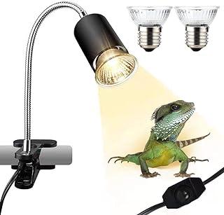Horior Reptile UVAUVB Lamp for Turtle Lizard Basking Heat Light with 360 Clamp