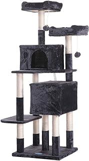 Multi Level Cat Tree Condo Furniture with Sisal-Covered Scratching Post