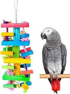 Dono Parrot Knots Block Chew Wooden Bite Toy