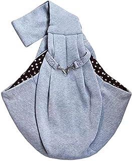 CRMADA Hands-Free Reversible Small Dog Cat Sling Carrier Bag Travel Tote Soft Comfortable Puppy Kitty Rabbit