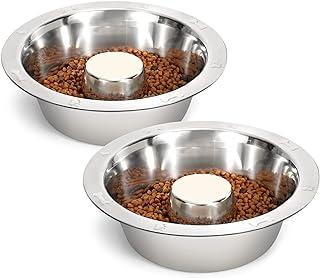KASBAH 2 Pack Stainless Steel Bowl for Large Dogs