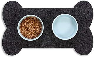 RESILIA Bone Shaped Dog Food Bowl Placemat Slip-Resistant