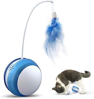 Auland Automatic Cat Toy 360 Rotating Interative cat toys of USB with Bird Sound Design