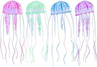UEETEK 4pcs Artificial Jellyfish Aquarium decoration