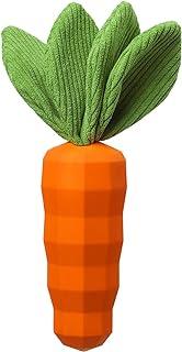 Indestructible Rubber Carrot Dog Toys for Training and Cleaning