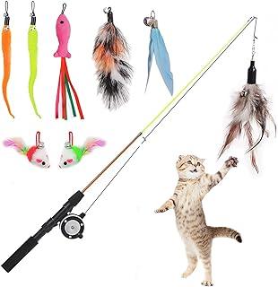 FzzPetDC Retractable Cat Teaser Wand Toy