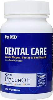 Pet MD Proden PlaqueOff Dog Teeth Cleaning Dental Care Powder