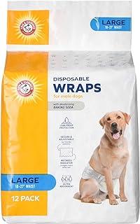 Arm & Hammer for Pets Large Male Dog Diapers with Leak-Proof Protection