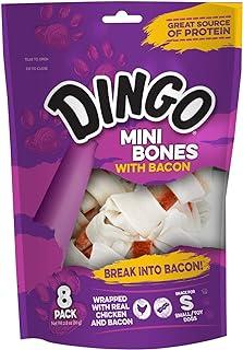 Dingo Mini Bones With Bacon, 8 Pack