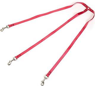 Guardian Gear Large Dog Coupler with Nickel-Plated Swivel Clip, Flamingo Pink