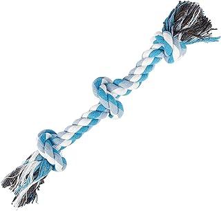 Durable Braided Cotton Pet Chew Rope Toys for Dog Cat Puppy Teeth Cleaning(Blue)