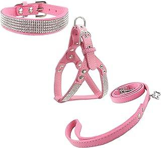 Newtensina Dog Collar Diamante with Harness & Leashes