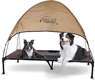 K&H Pet Products Elevated Dog Bed and Cot Canopy, Chocolate