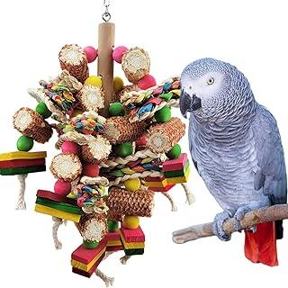 Multi-Colored Wooden Blocks, Suitable for African Gray Parrot