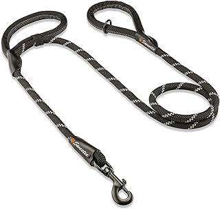 Sweetie Rope Dog Lead Strong Leash Black with 2 Comfortable Padded Handles