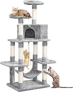 Yaheetech 59 inches Multi-Level Cat Tree Condos Stand Furniture Climber Castle