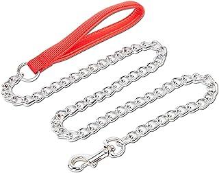 Pettom Dog Chain Leash Heavy Duty Chew Proof LeadLeaf with Padded Handle