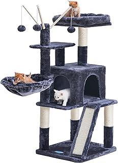 Multi-Level Cat Tower with Scratching Board