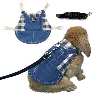 Vehomy Rabbit Harness and Leash Small Animal Clothes