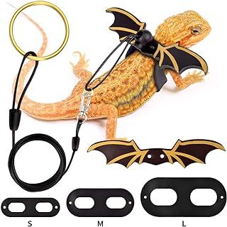 Bearded Dragon Leash and Harness Adjustable Leather Wings