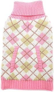KYEESE Pink Dog Sweaters with Leash Hole