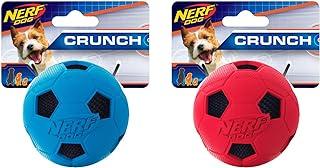 Nerf Dog Soccer Ball Toy with Interactive Crunch