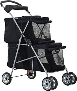 Lightweight Folding Crate Stroller with Soft Pad (Black)