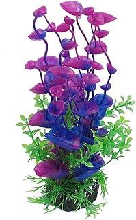 uxcell 8.3 Inch Purple Green Plant Decoration for Aquarium Landscaping