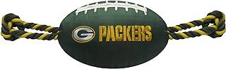 NFL GREEN BAY PACKERS Football Dog Toy, Tough Nylon Quality Materials