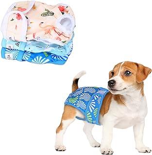 LUXJA Reusable Female Dog Diapers (Pack of 3)