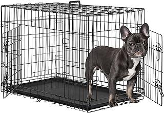 BestPet Large Dog Crate Double-Door Folding Pet Animal