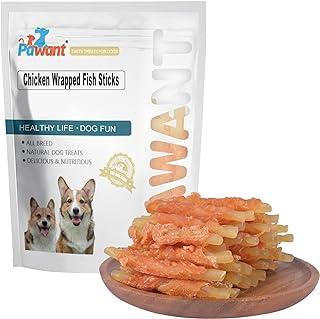 Soft Chews Rawhide Free Chicken Wrapped Cod Stick for Puppy Training
