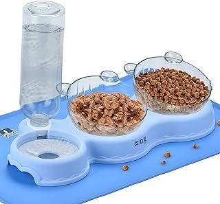 Cat Bowls for Food and Water Set