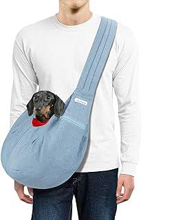 LincaPenneton Stylish Denim Pet Sling Dog Carrier Shoulder Bag