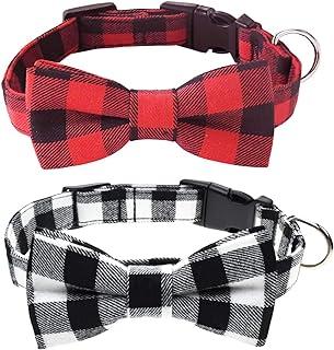 Malier 2 Pack Dog Collar with Bow tie