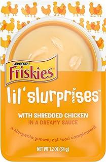 Friskies Purina Wet Cat Food Complement, Llurprises with Shredded Chicken in Dreamy Sauce