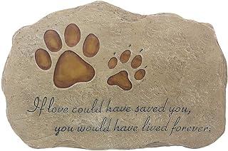 KEXMY Pet Memorial Stone Grave Marker for Dog or Cat