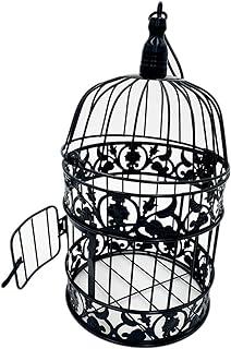 PET SHOW Round Birdcages Wedding Gift Cards Holder Metal Wall Hanging