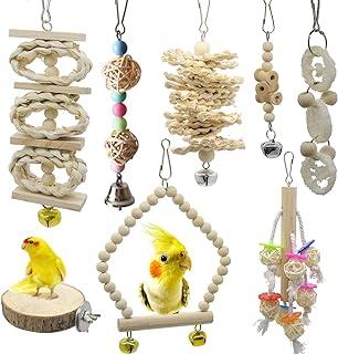 Deloky 8 Packs of Bird Parrot Swing Chewing Toy