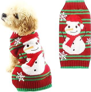 PETCARE Dog Christmas Sweater Red Snowman