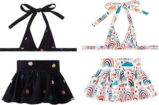 CuteBone Bikini 2-Pack Swimsuit Puppy Bathing Suit for Small Dogs