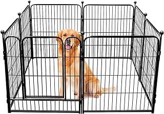PawGiant Dog Fence Outdoor Heavy Duty Indoor Exercise Pen with Door for Medium/Large Pets