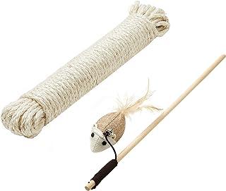 FEANDREA Replacement Sisal Rope with 13 Inches Long Toy Stick
