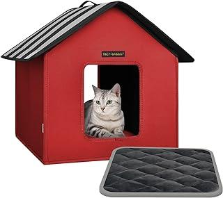 Rest-Eazzzy Cat House with Portable Handle, Environmental Friendly Materials and 3 Inch High Platform