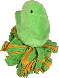 Peeps Plush Chick Bottom Dog Toy in Green and Orange